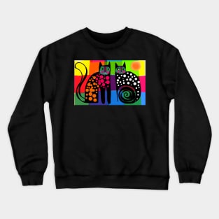 Colourful cats 53 Crewneck Sweatshirt